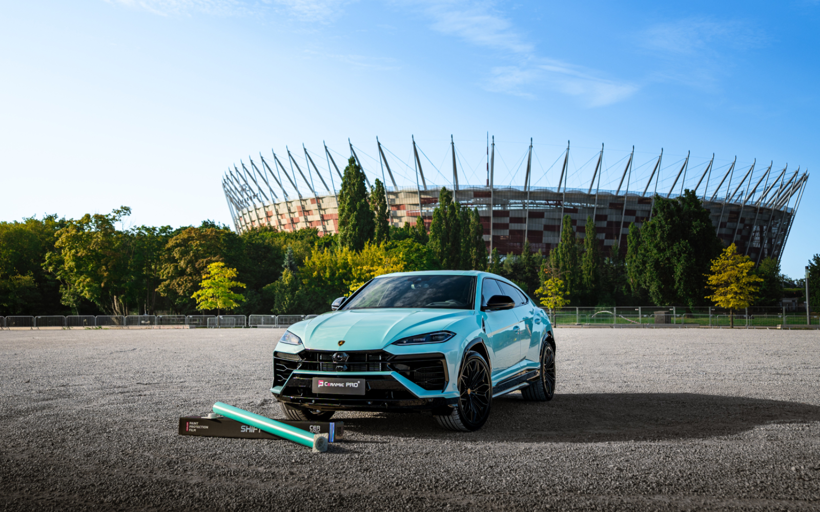 Shift Color PPF — color-shifting paint protection film on a Lamborghini Urus